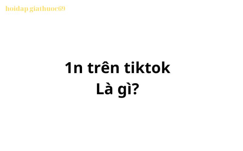 1n trên TikTok là gì? viết tắt của từ gì?